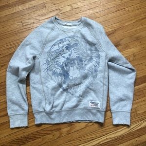 Crew neck Abercrombie gray tiger